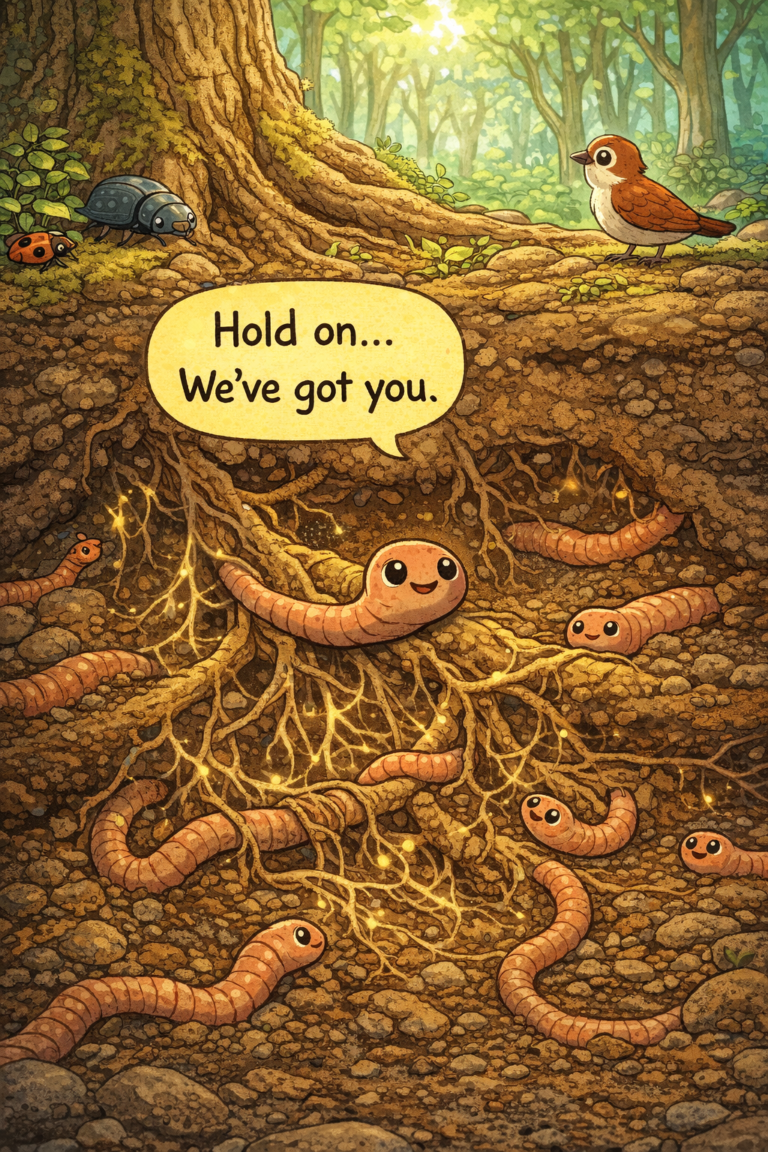 THE INVISIBLE CIRCLE, Story 5 · Forest The Worm Who Held the Soil