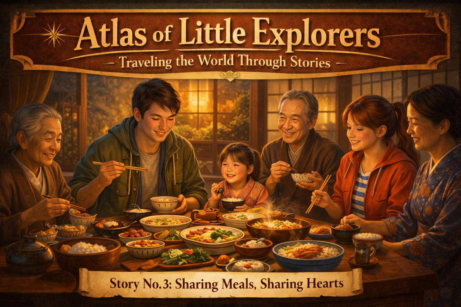Atlas of Little Explorers: Traveling the World Through Stories Story No. 3: Sharing Meals, Sharing Hearts
