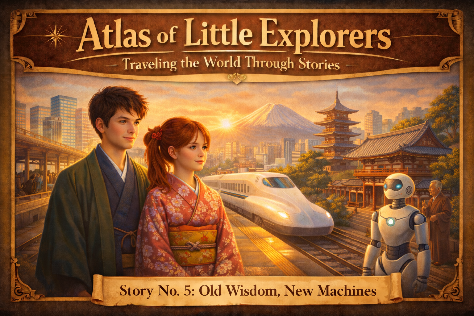 Atlas of Little Explorers: Traveling the World Through Stories Story No. 5: Old Wisdom, New Machines