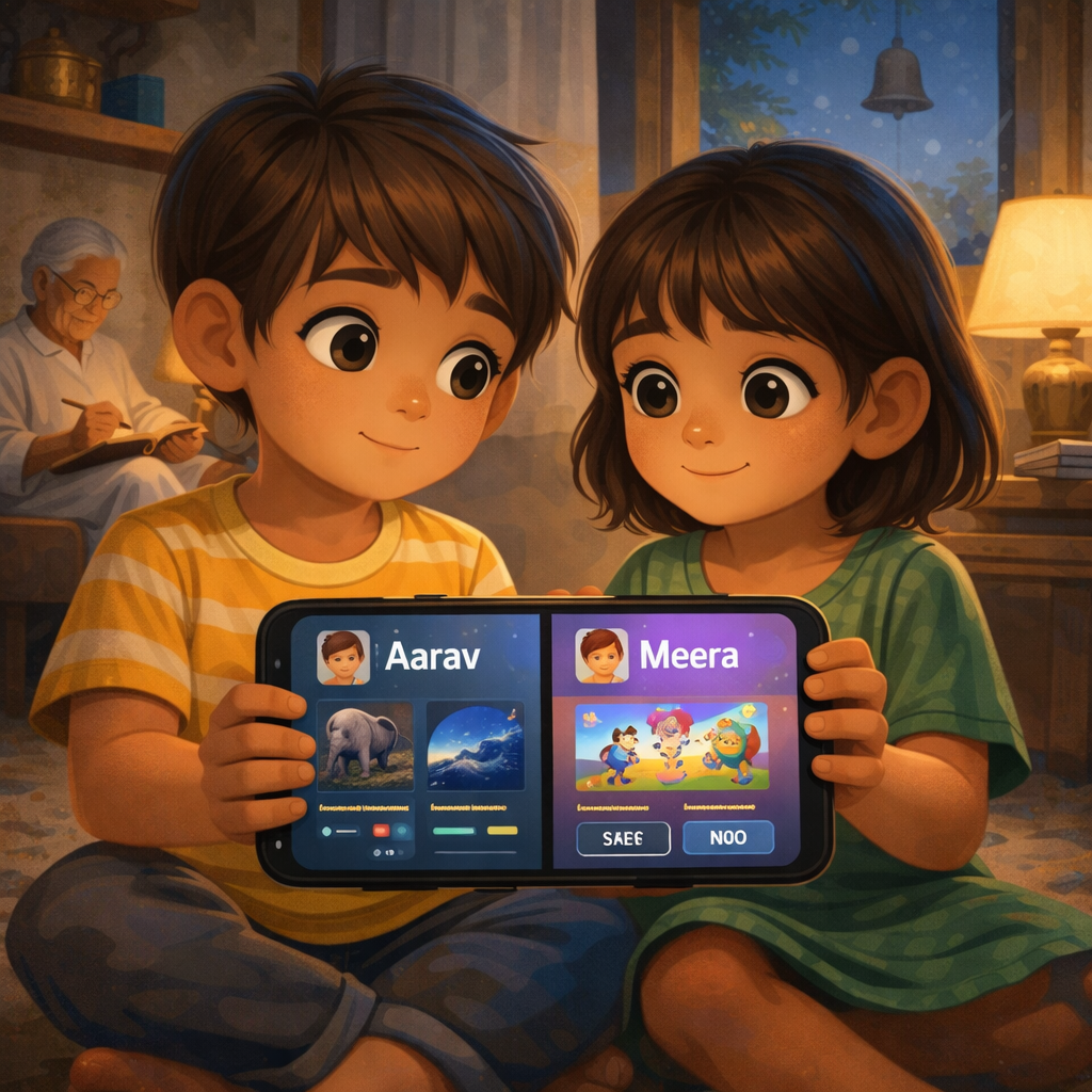 Growing Up Online: When Screens Enter Childhood Story 5 — The Phone That Knew Two Secrets