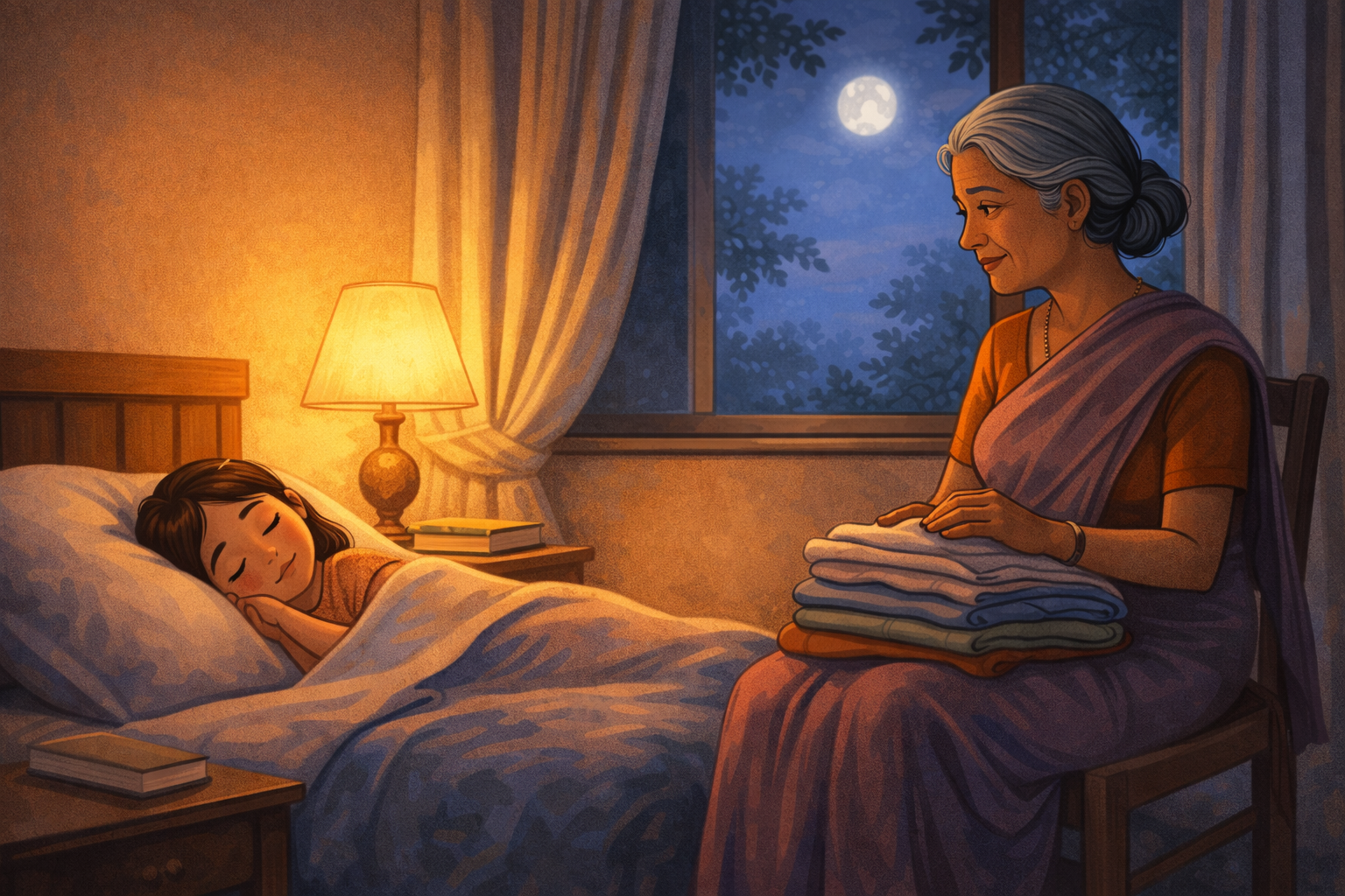 Evenfall Tales: Soft Stories Before Sleep Story 3 – The Lamp That Stayed On