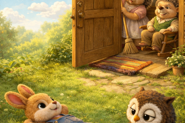 Kind Paws & Clever Minds - Ollie, Pip, and the Door That Wouldn’t Decide