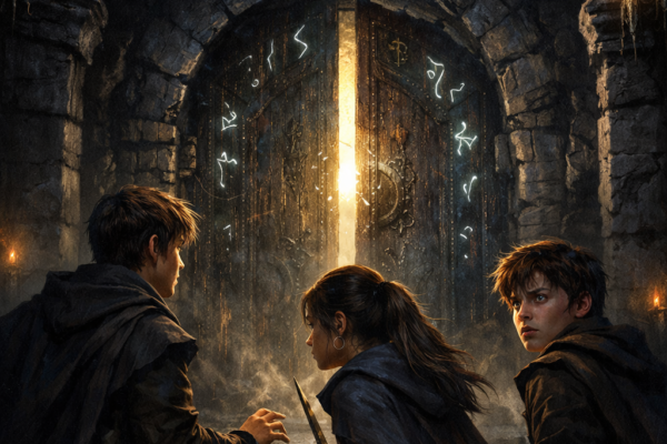 Secrets watch. Darkness listens. Story 1: The Door That Opened Twice