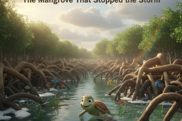 THE INVISIBLE CIRCLE Story 13 · Coast & Wetlands The Mangrove That Stopped the Storm