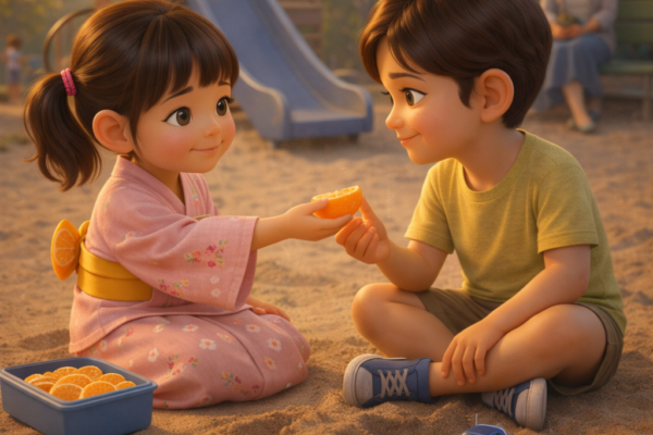 The Way We Stay Stories of parents who listen, children who learn, and love that stays. Story 11: The Orange Slice