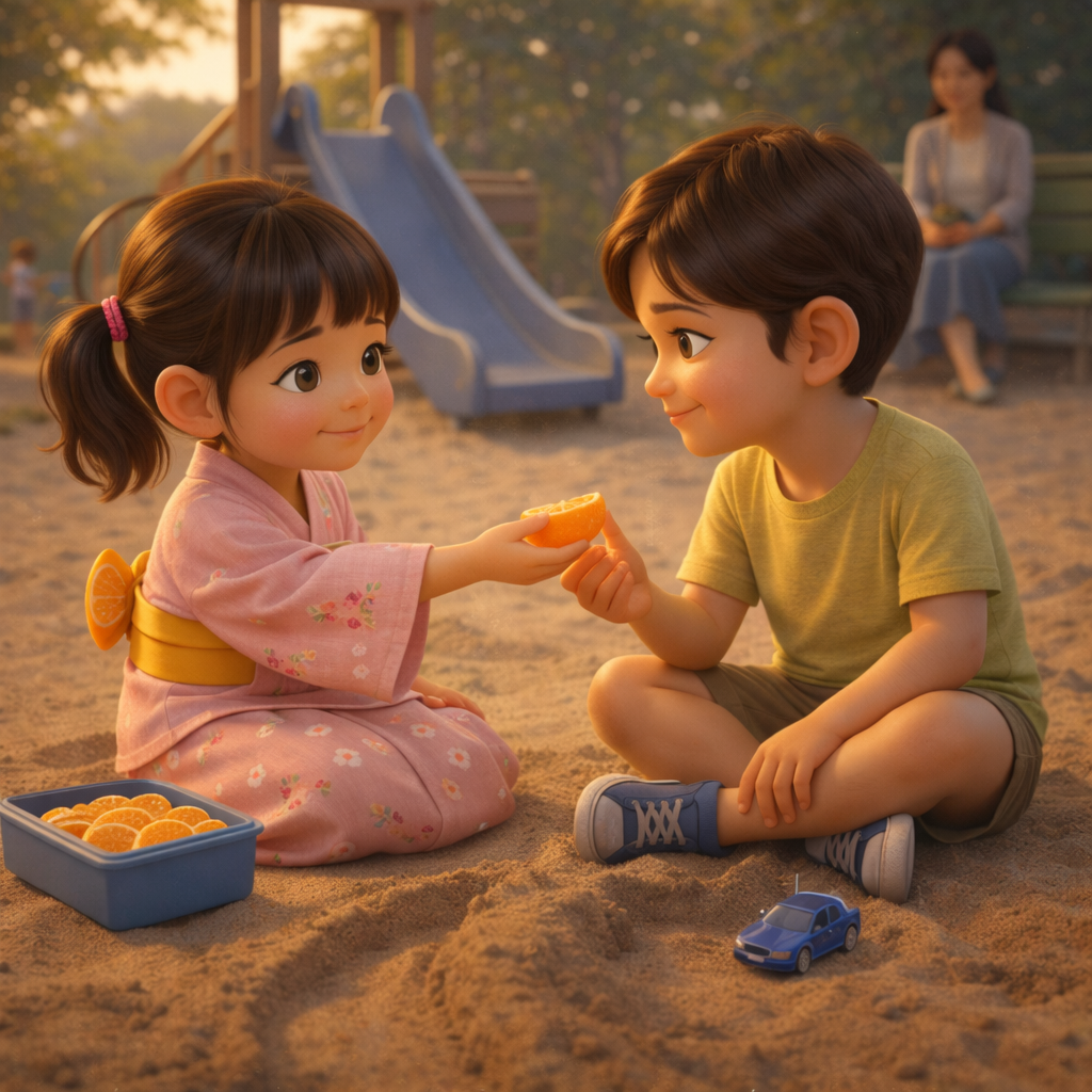 The Way We Stay Stories of parents who listen, children who learn, and love that stays. Story 11: The Orange Slice