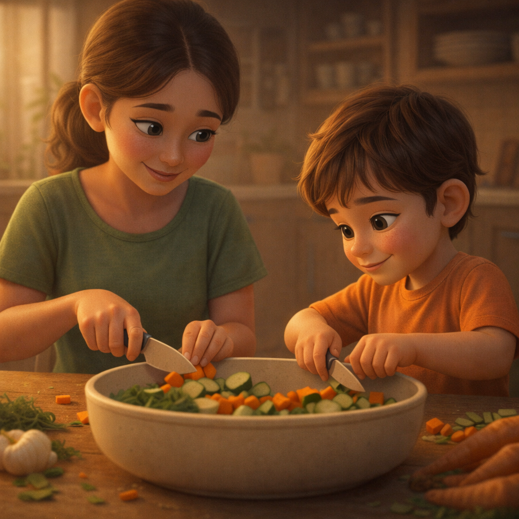 The Way We Stay Stories of parents who listen, children who learn, and love that stays. Story 14: The Bowl Between Them