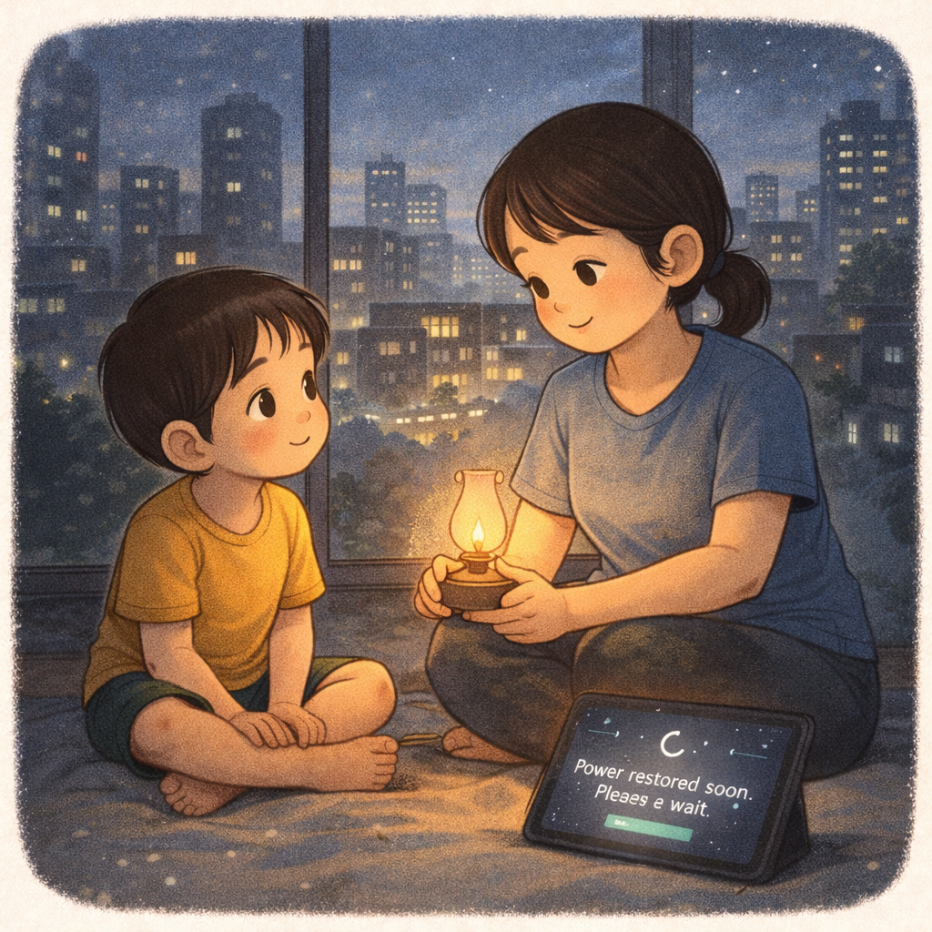 Wise Tales of Young Minds Story 6 — The Night the Lights Learned to Listen