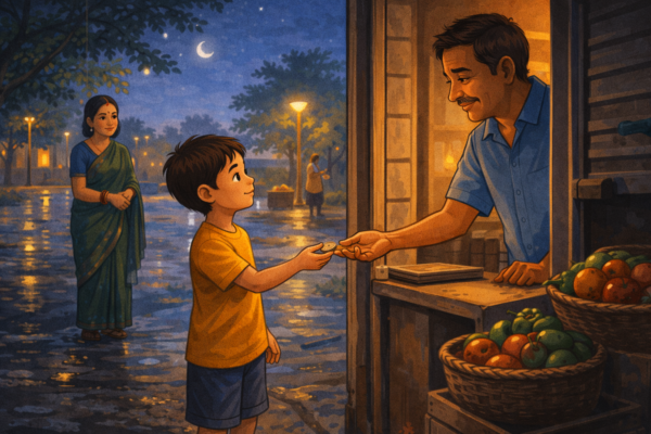 Evenfall Tales: Soft Stories Before Sleep Story 4 – The Boy Who Returned the Coin