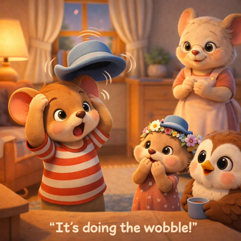 Kind Paws & Clever Minds Story 7 – Pip, Pebble, and the Hat That Wouldn’t Stay Small