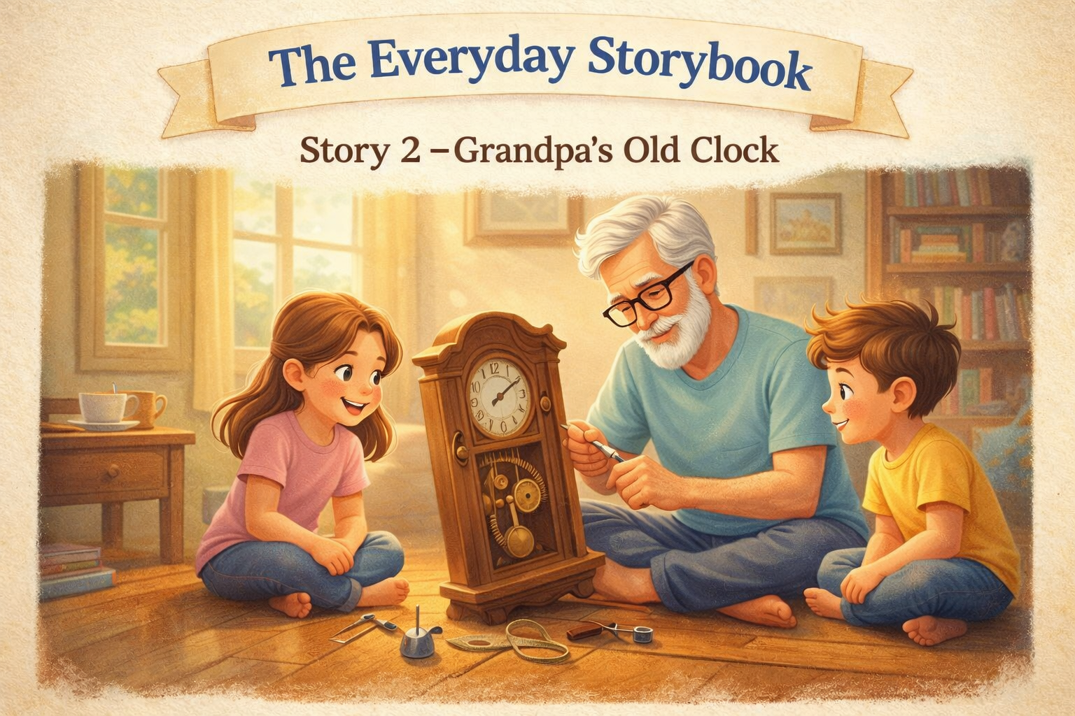 🌿 The Everyday Storybook Story 2 – Grandpa’s Old Clock