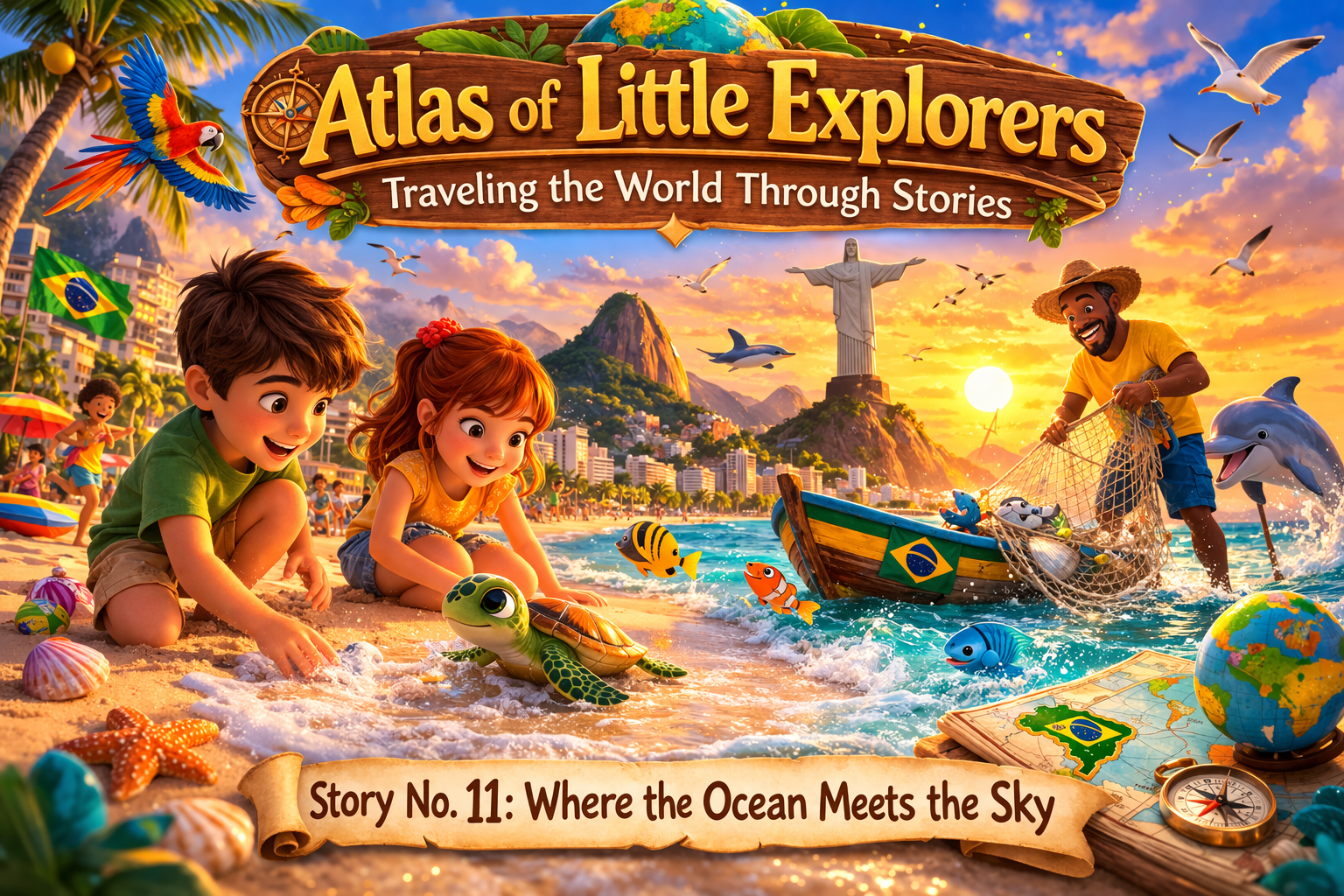 Atlas of Little Explorers: Traveling the World Through Stories Story No. 11: Where the Ocean Meets the Sky