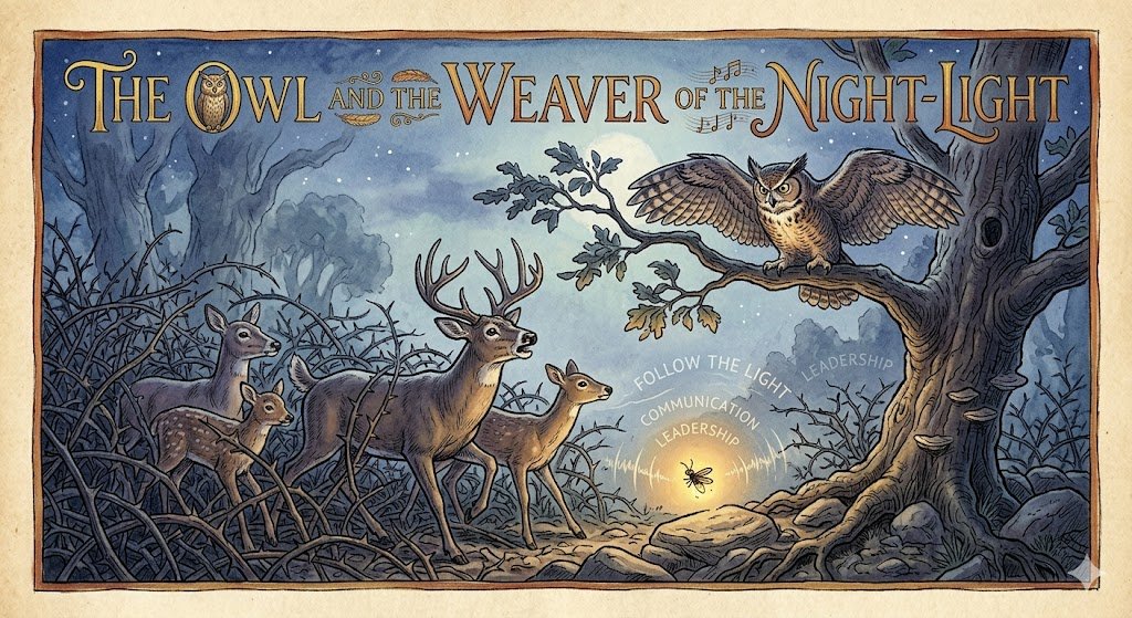 The Owl and the Weaver of the Night-Light