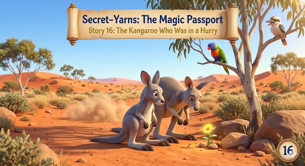 Story 16: The Kangaroo Who Was in a Hurry (A Story from Australia)