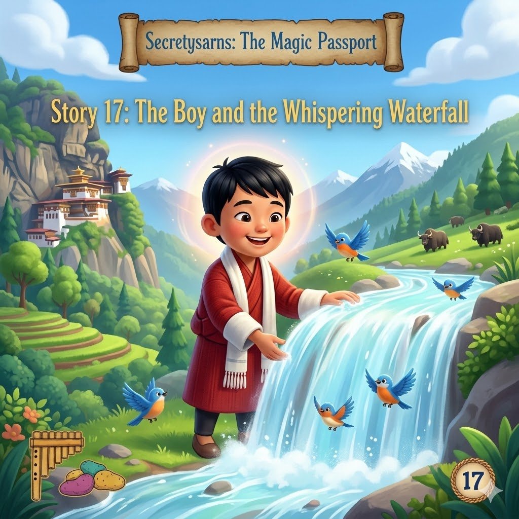 Story 17: The Boy and the Whispering Waterfall (A Story from Bhutan)