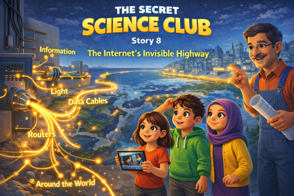 The Secret Science Club Story 8: The Internet’s Invisible Highway