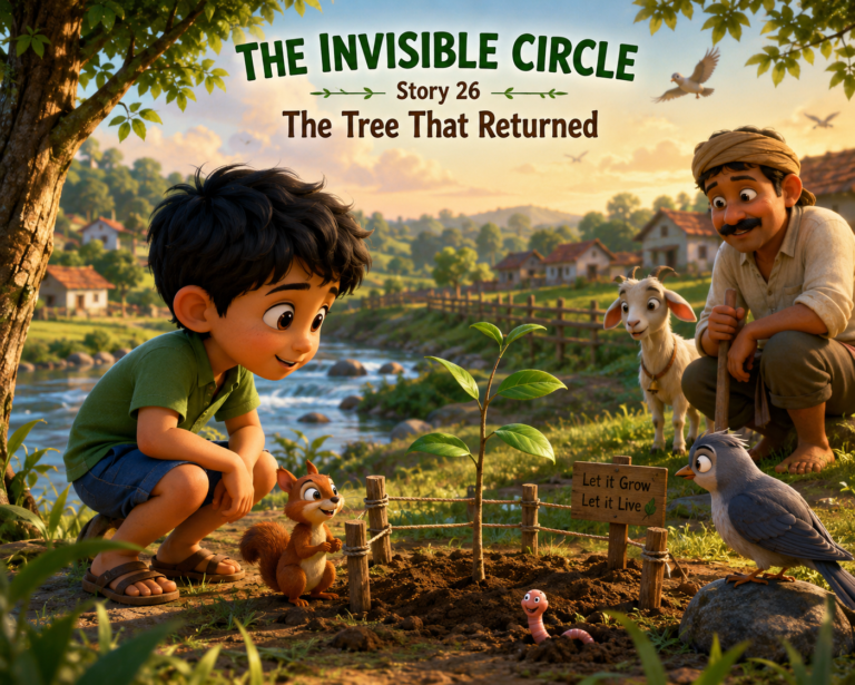 THE INVISIBLE CIRCLE Story 26 · Village Edge & Forest The Tree That Returned